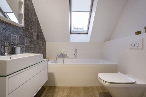 Attic Bathroom Construction in Hudson